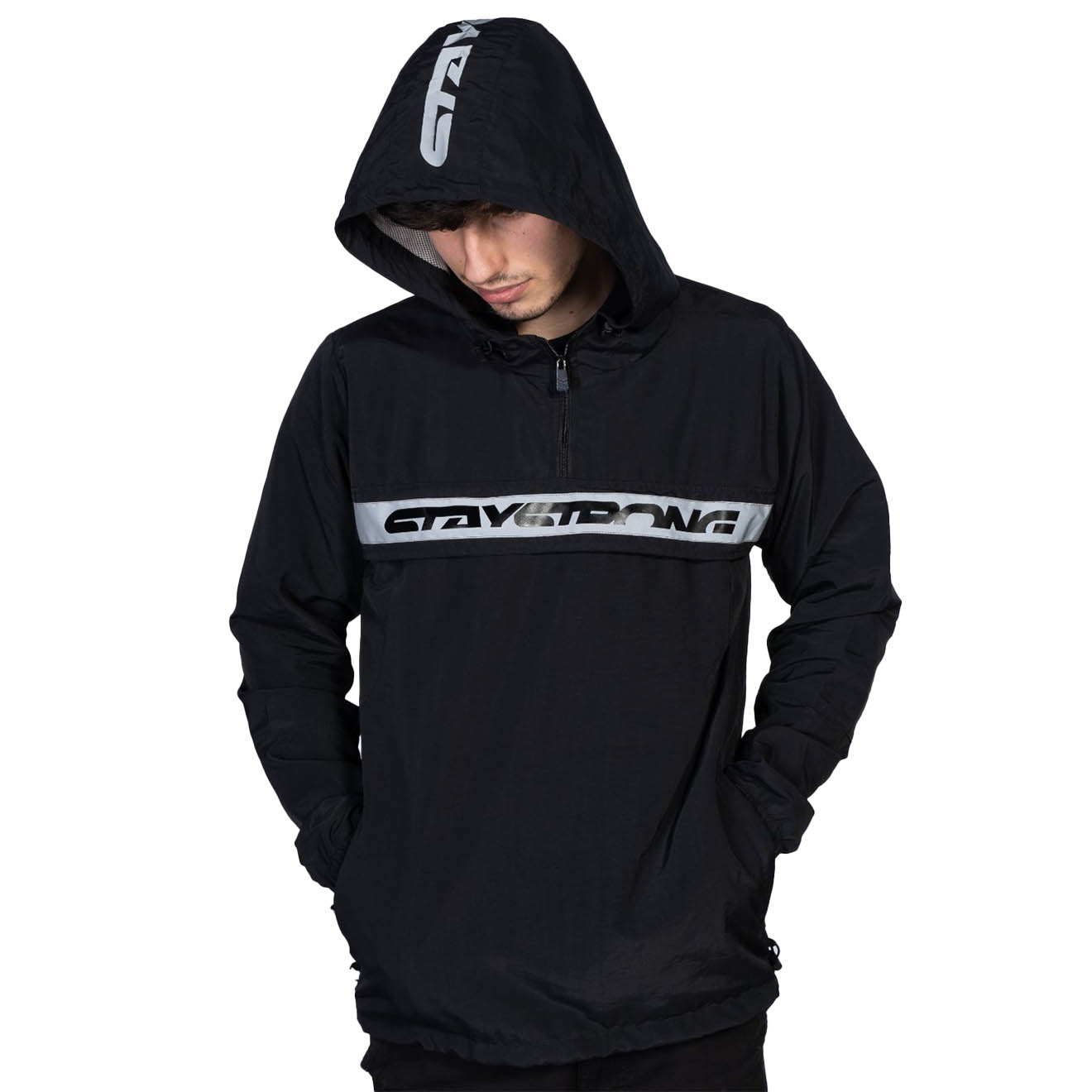 Stay Strong JACKET STAYSTRONG REFLECTIVE STRIPE BLACK
